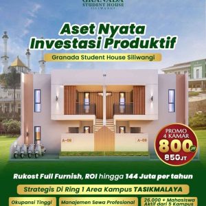 Jual Rukost di Granada Student House Siliwangi Tasikmalaya